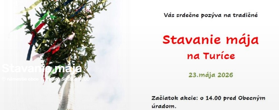 Stavania mája na Turíce 2026 Ábelová
