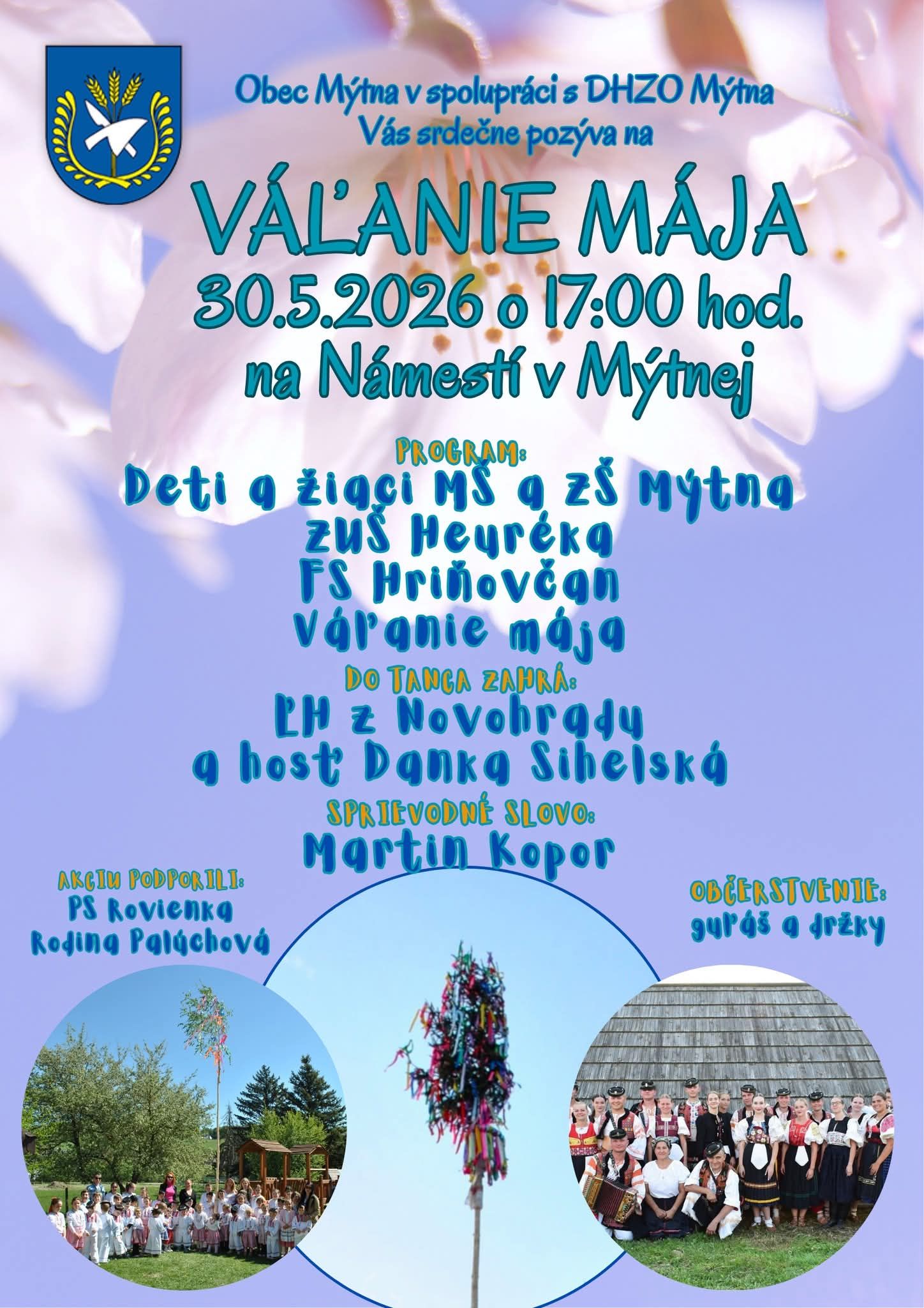 Váľanie mája 2026 Mýtna