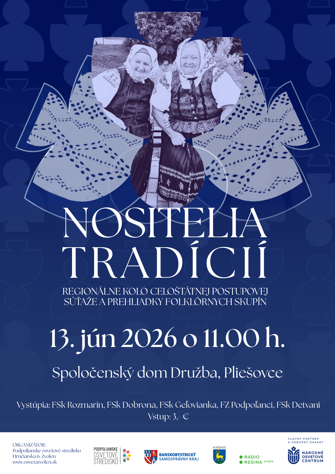 Nositelia tradícií 2026 Pliešovce
