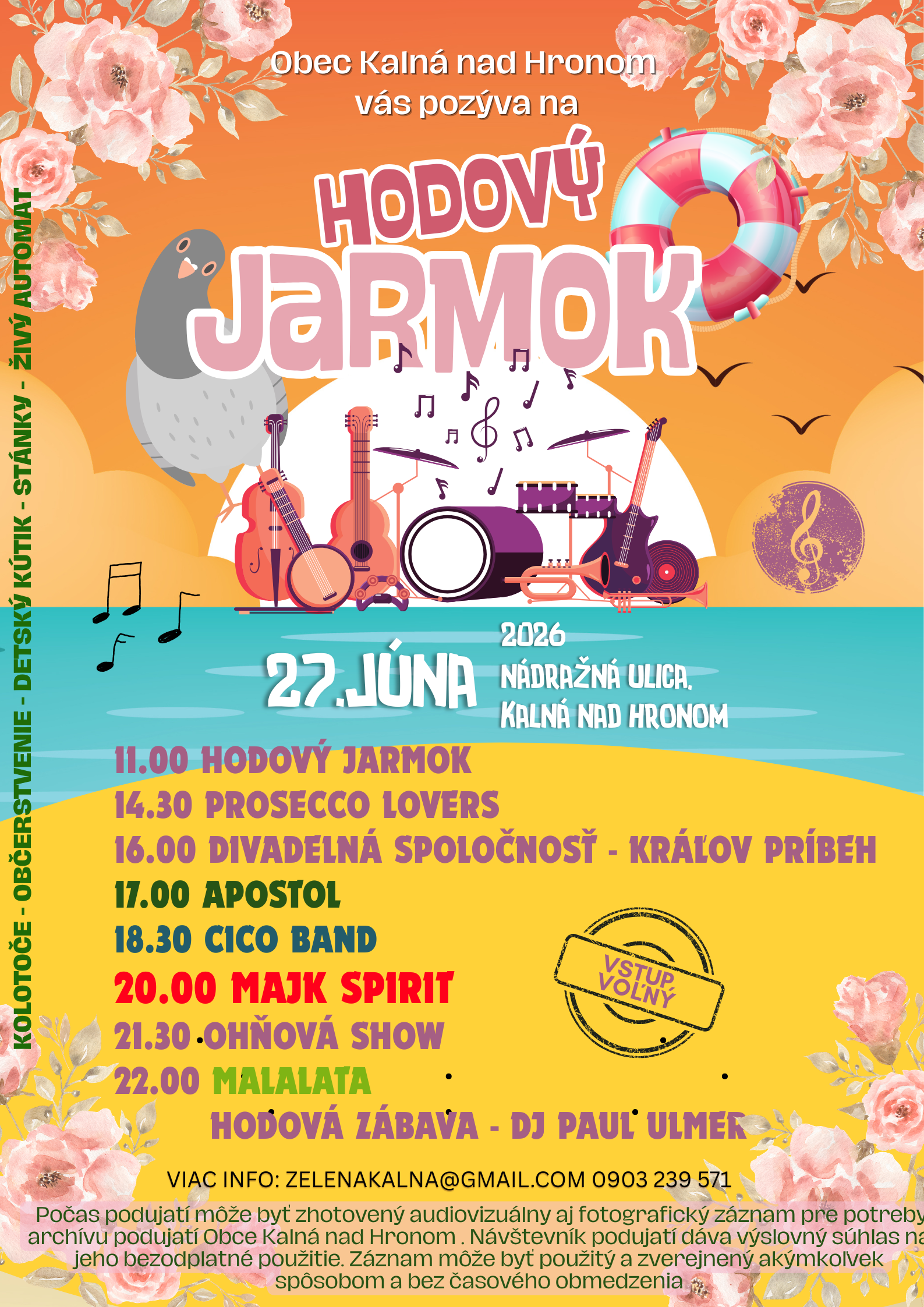 Hodov� jarmok 2026 Kaln� nad Hronom