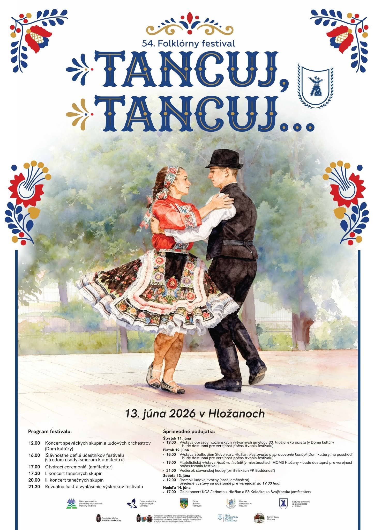 54. Folkl�rny festival Tancuj, Tancuj... 2026 Hlo�any