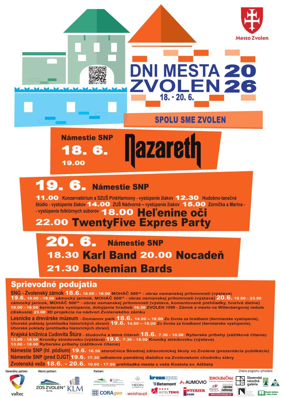Dni mesta Zvolen 2026