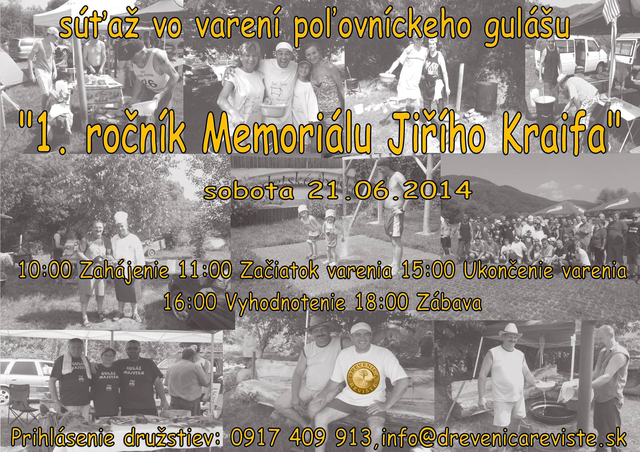 1. ročník Memoriálu Jiřího Kraifa - varenie poľovníckeho gulášu Revištské Podzámčie  2014