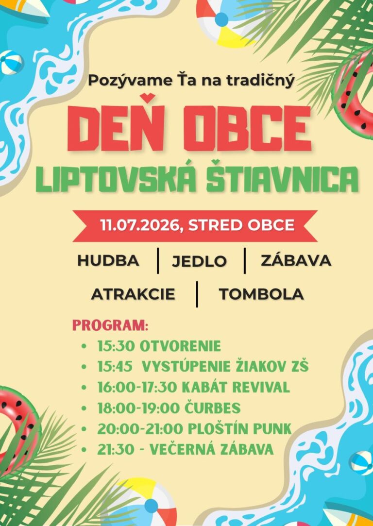 Deň obce 2026 Liptovská Štiavnica