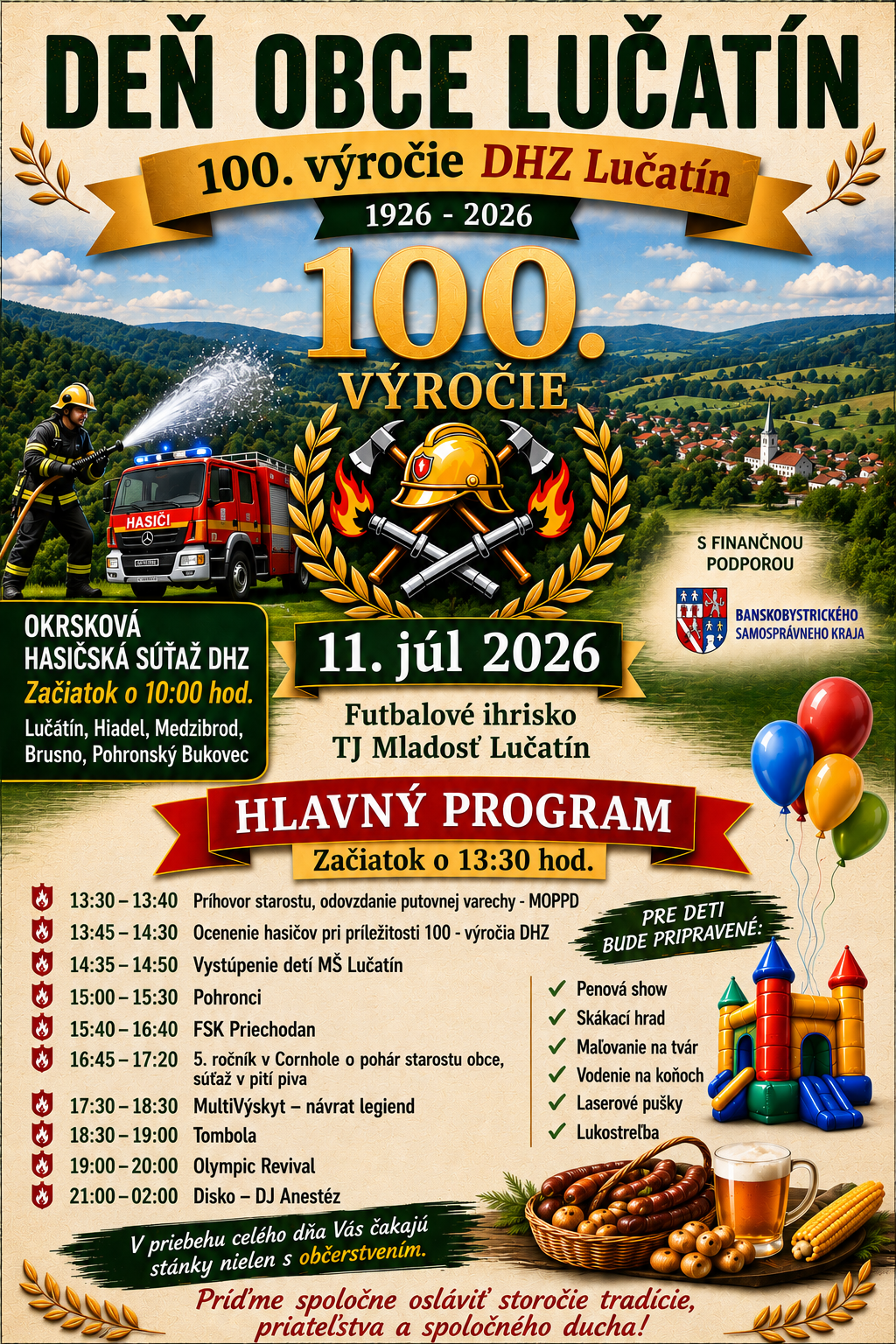 Deň obce Lučatín a 100. výročie DHZ