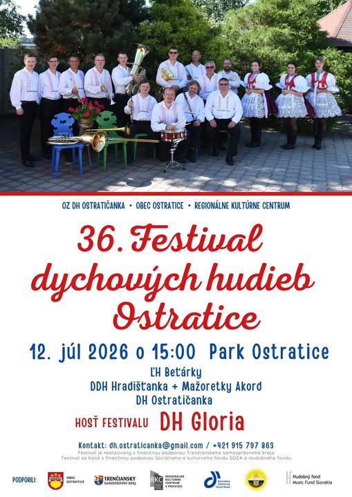 36. Festival dychov�ch hudieb 2026 Ostratice
