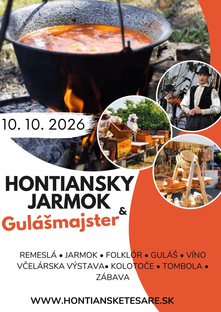 Hontiansky jarmok a Gul�majster 2026 Hontianske Tes�re - 19. ro�n�k