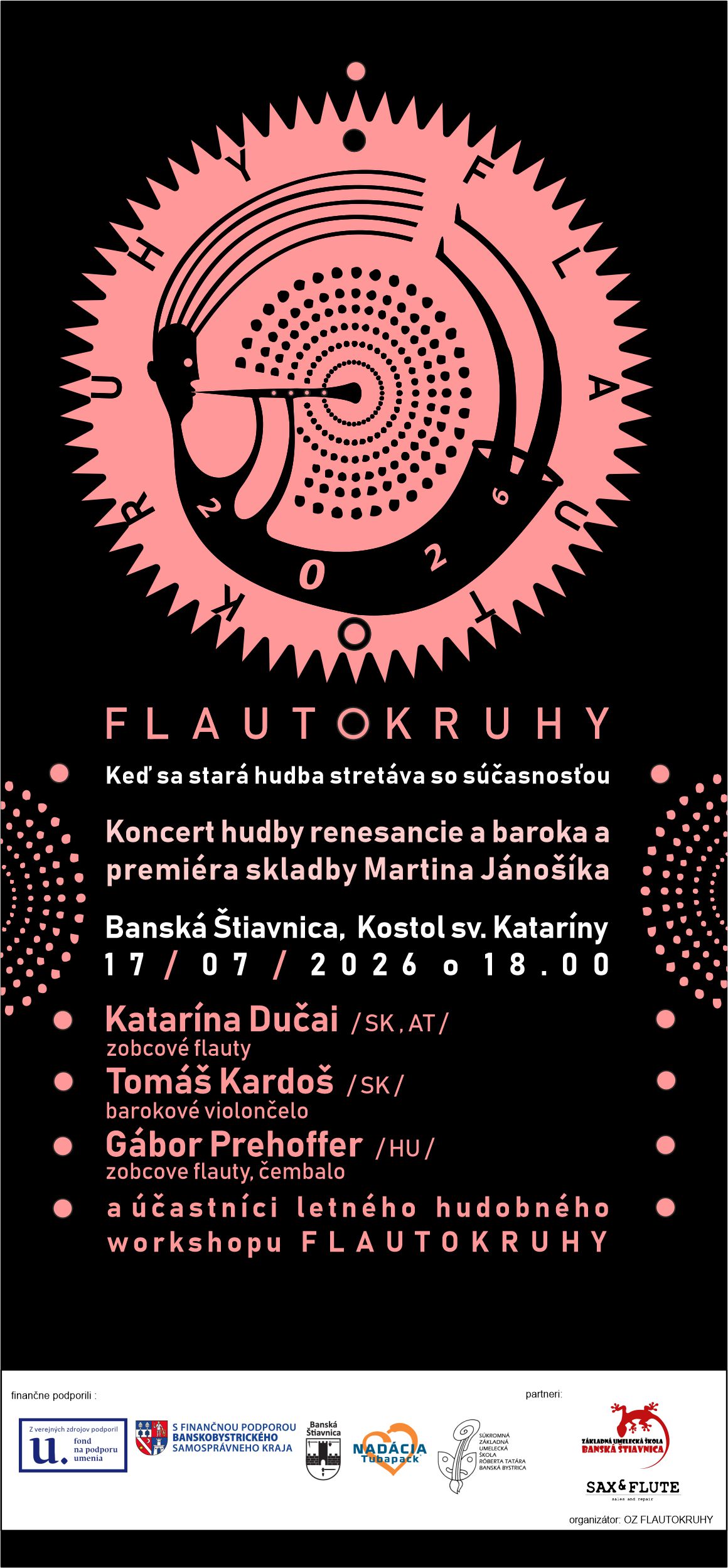 Koncert FLAUTOKRUHY 2026 Banská Štiavnica
