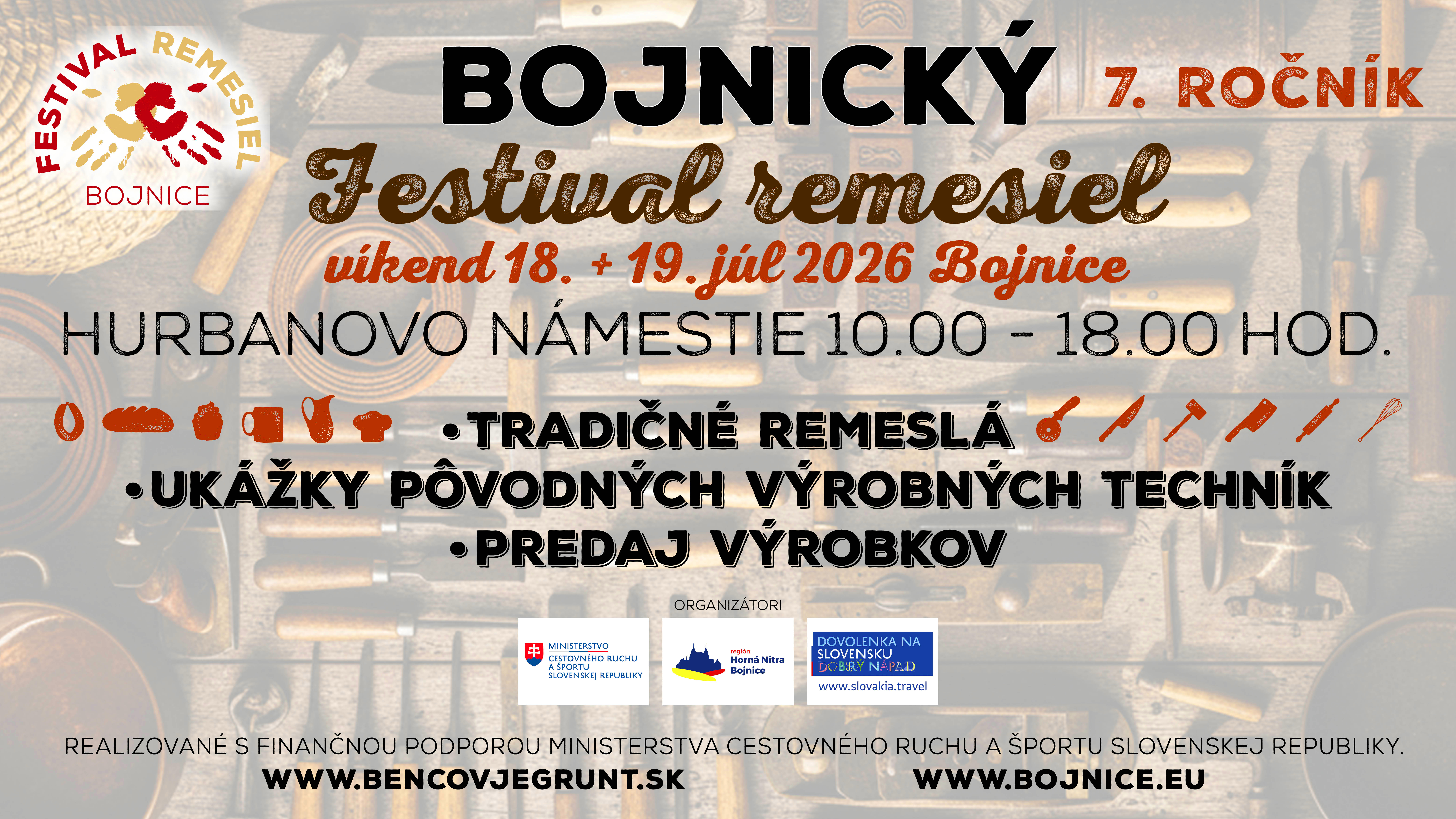 Bojnick� festival remesiel 2026 Bojnice