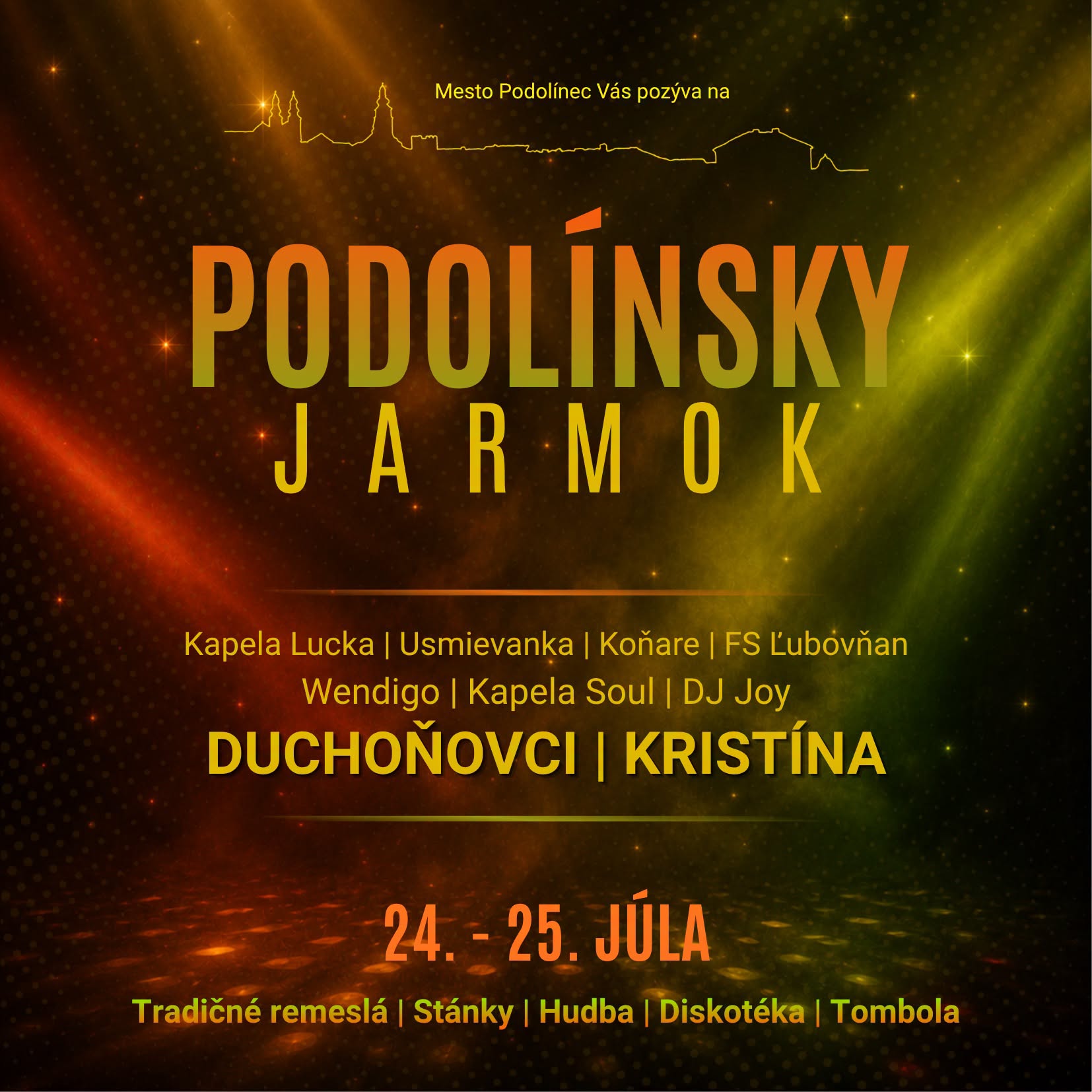 Podolínsky jarmok 2026 Podolínec
