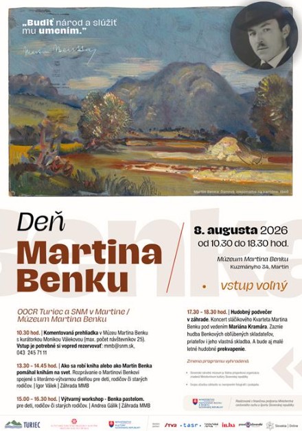 Deň Martina Benku v umelcovom múzeu 2026 Martin - 1. ročník