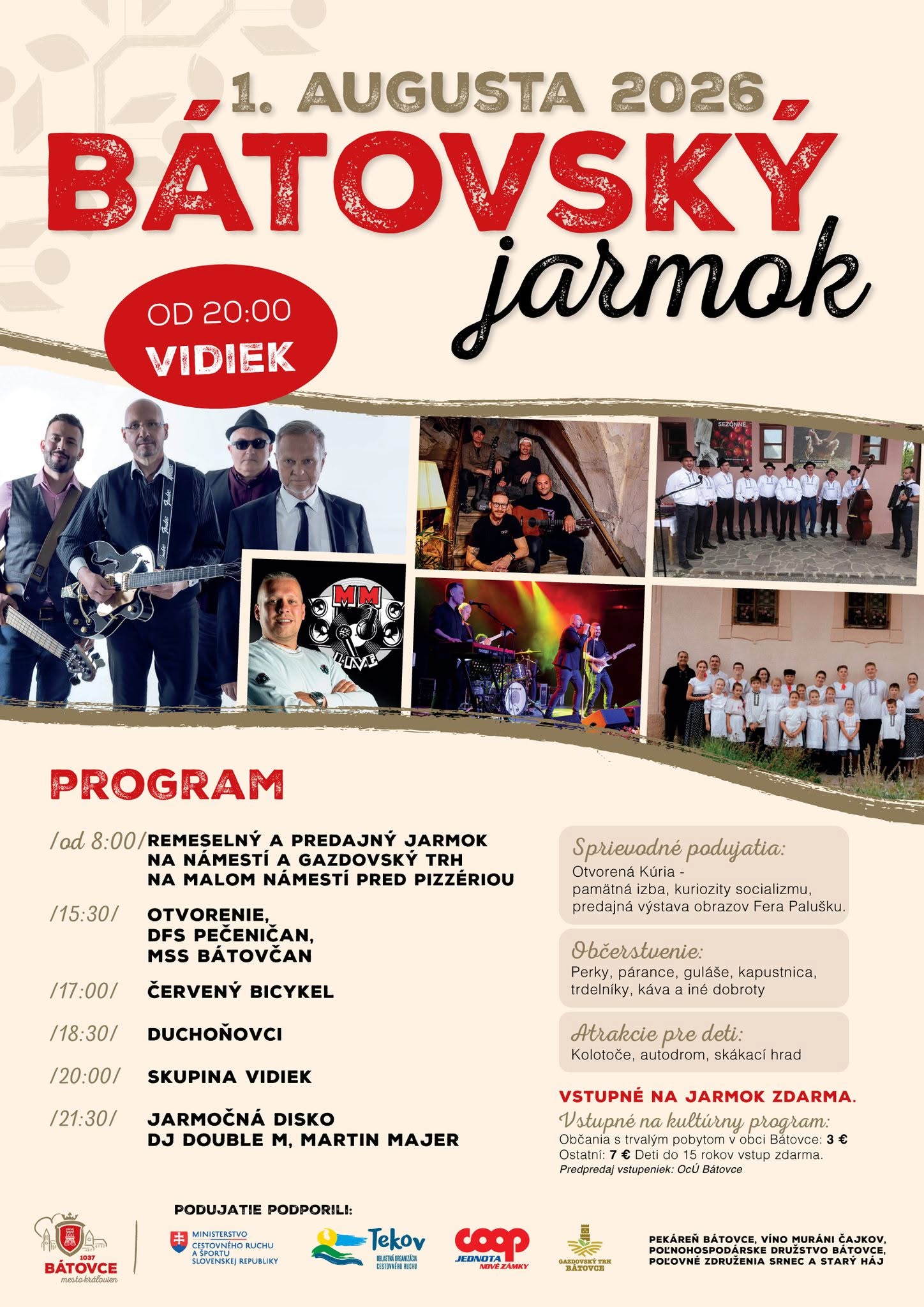 Bátovský jarmok 2026 Bátovce - 10. ročník