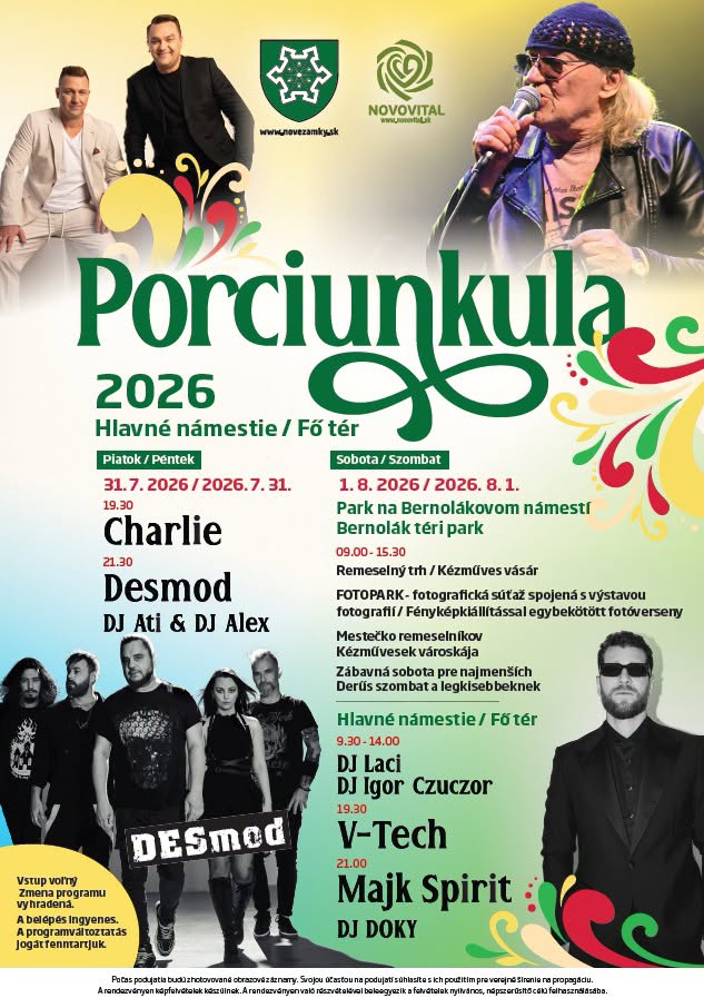 Jarmok Porculinka 2026 Nové Zámky