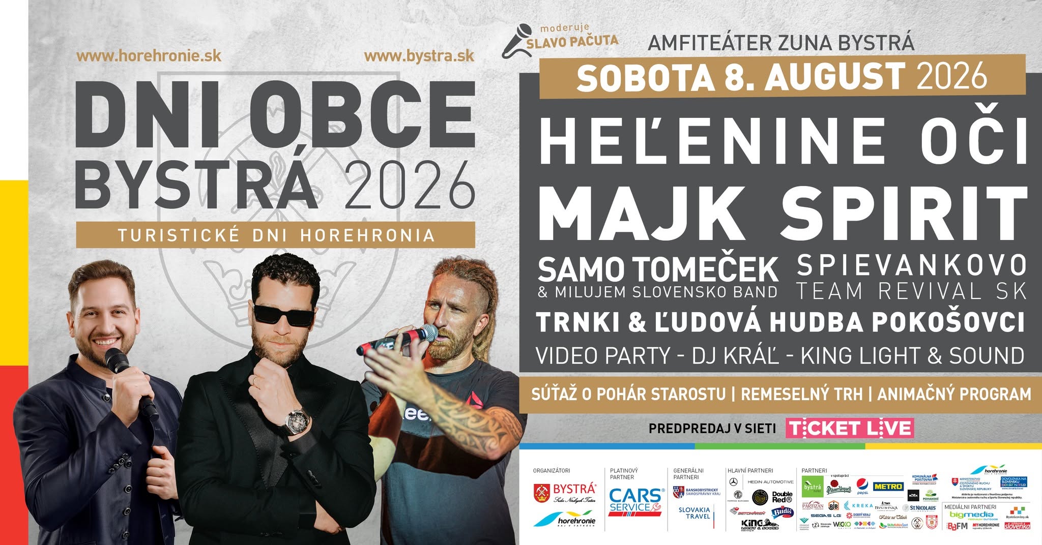 Dni obce Bystrá a Turistické dni Horehronia 2026 Bystrá