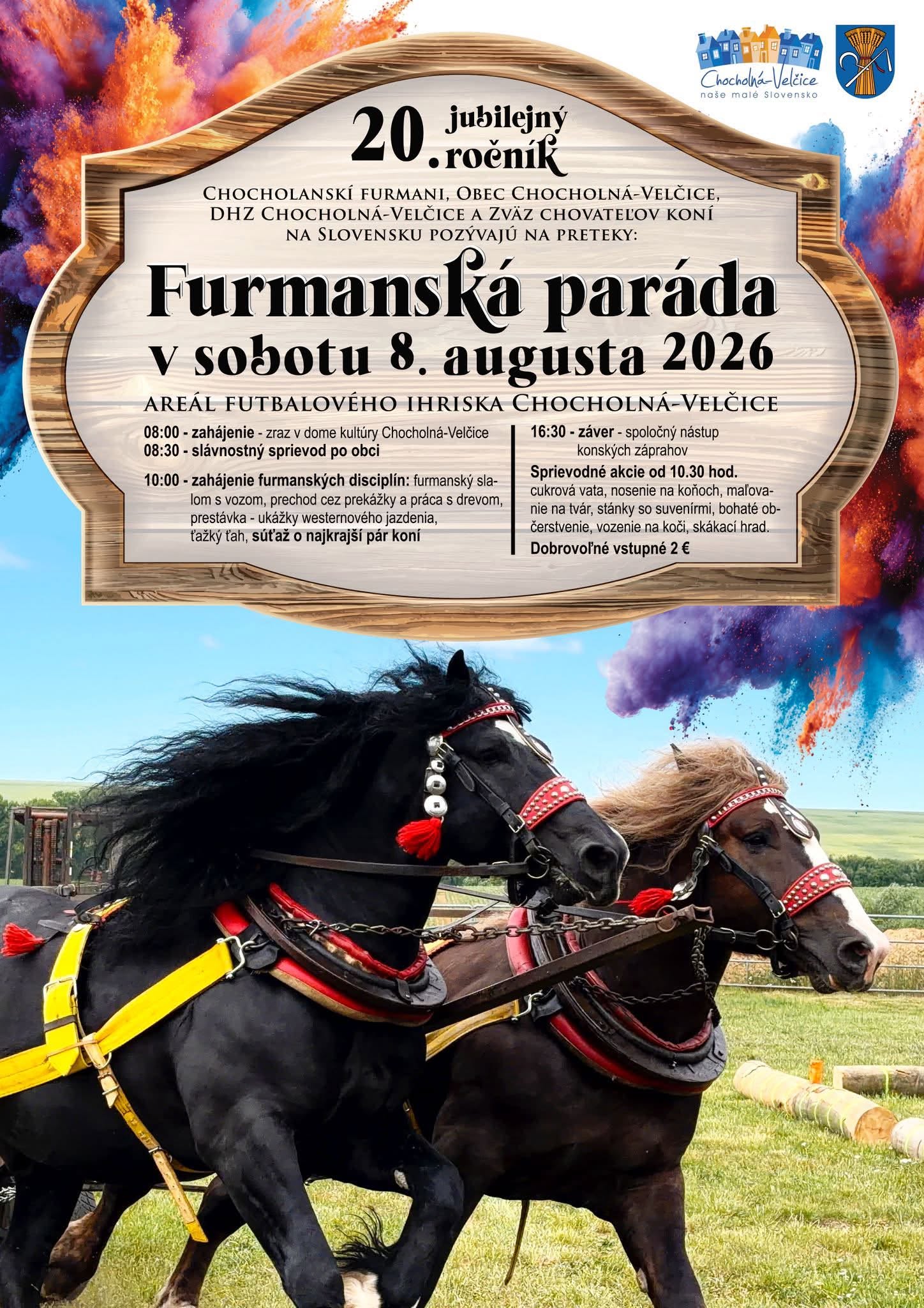 Furmanská paráda 2026 Chocholná-Velčice - 20. ročník