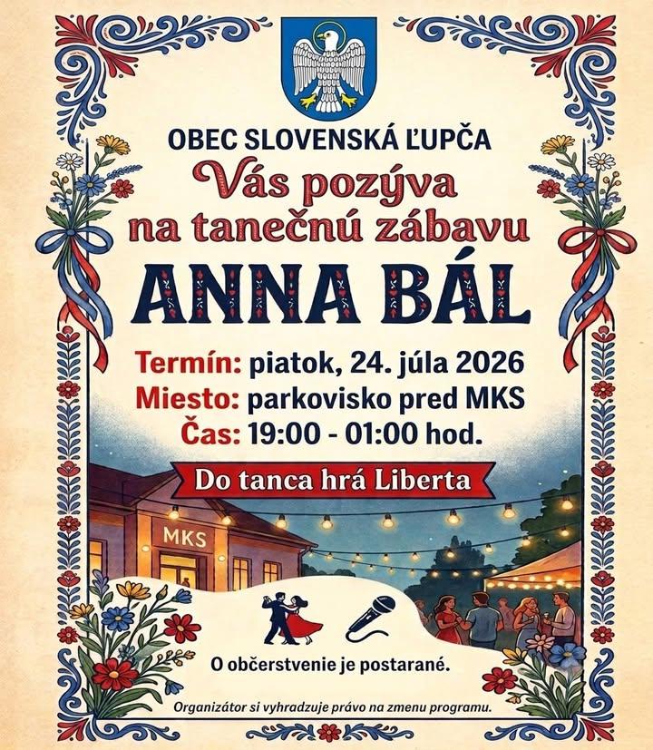 Anna b�l 2026 Slovensk� �up�a