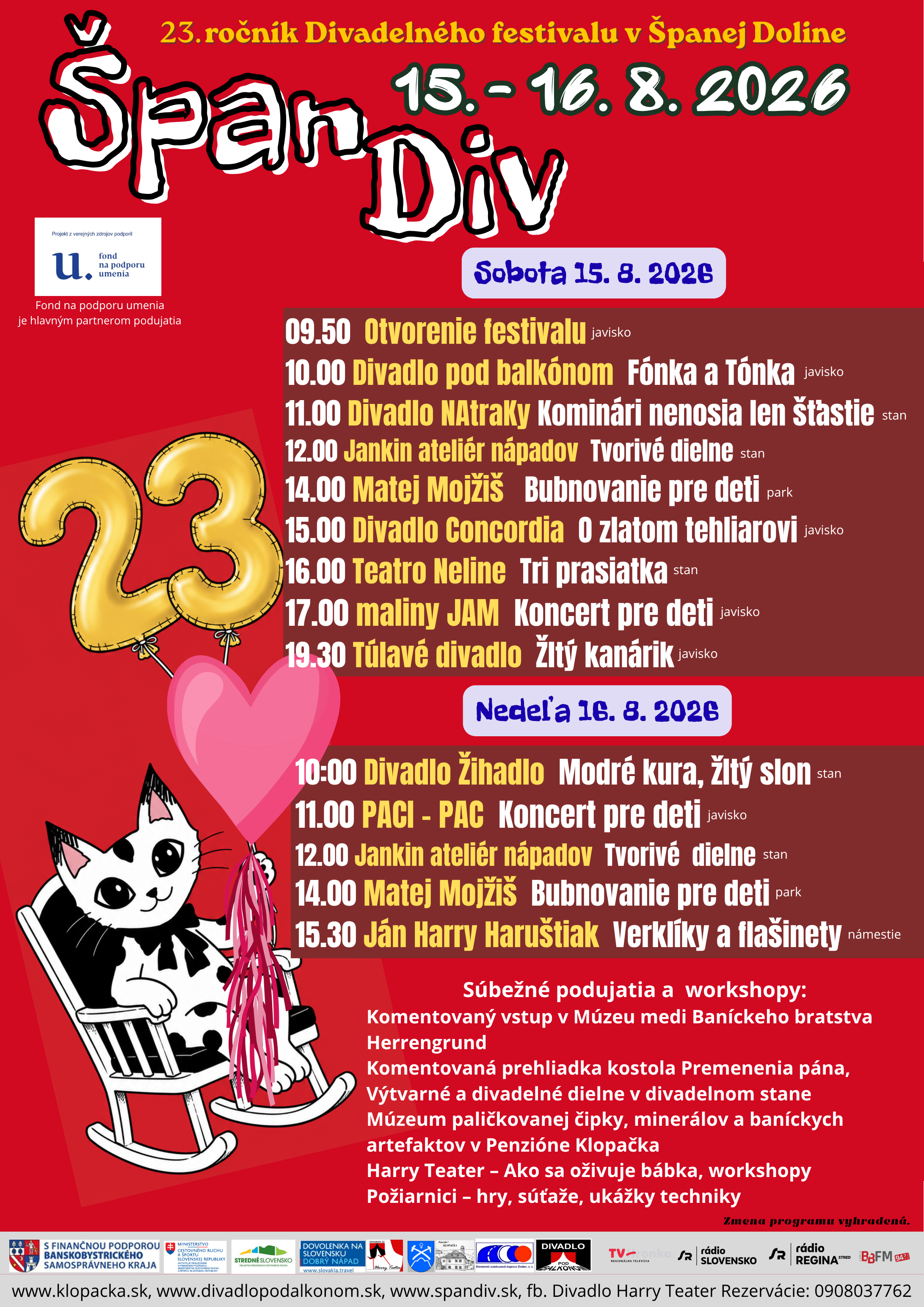 Špandiv 2026 Špania Dolina - 23. ročník