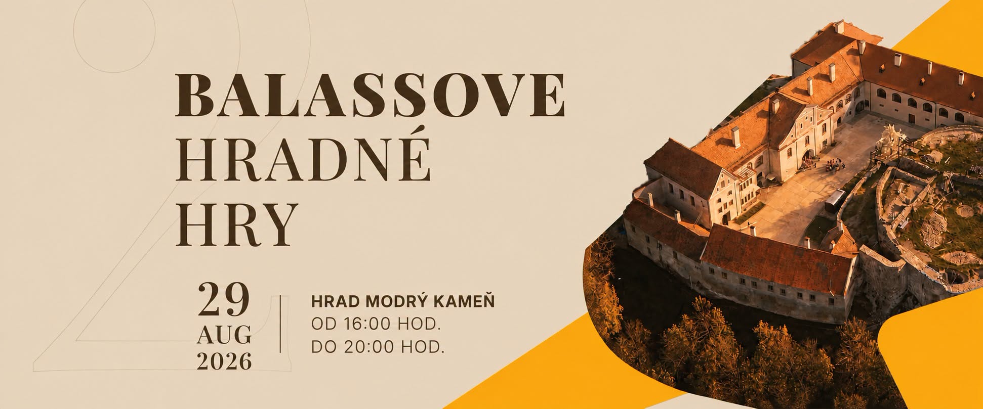 Balassove hradné hry 2026 Modrý Kameň