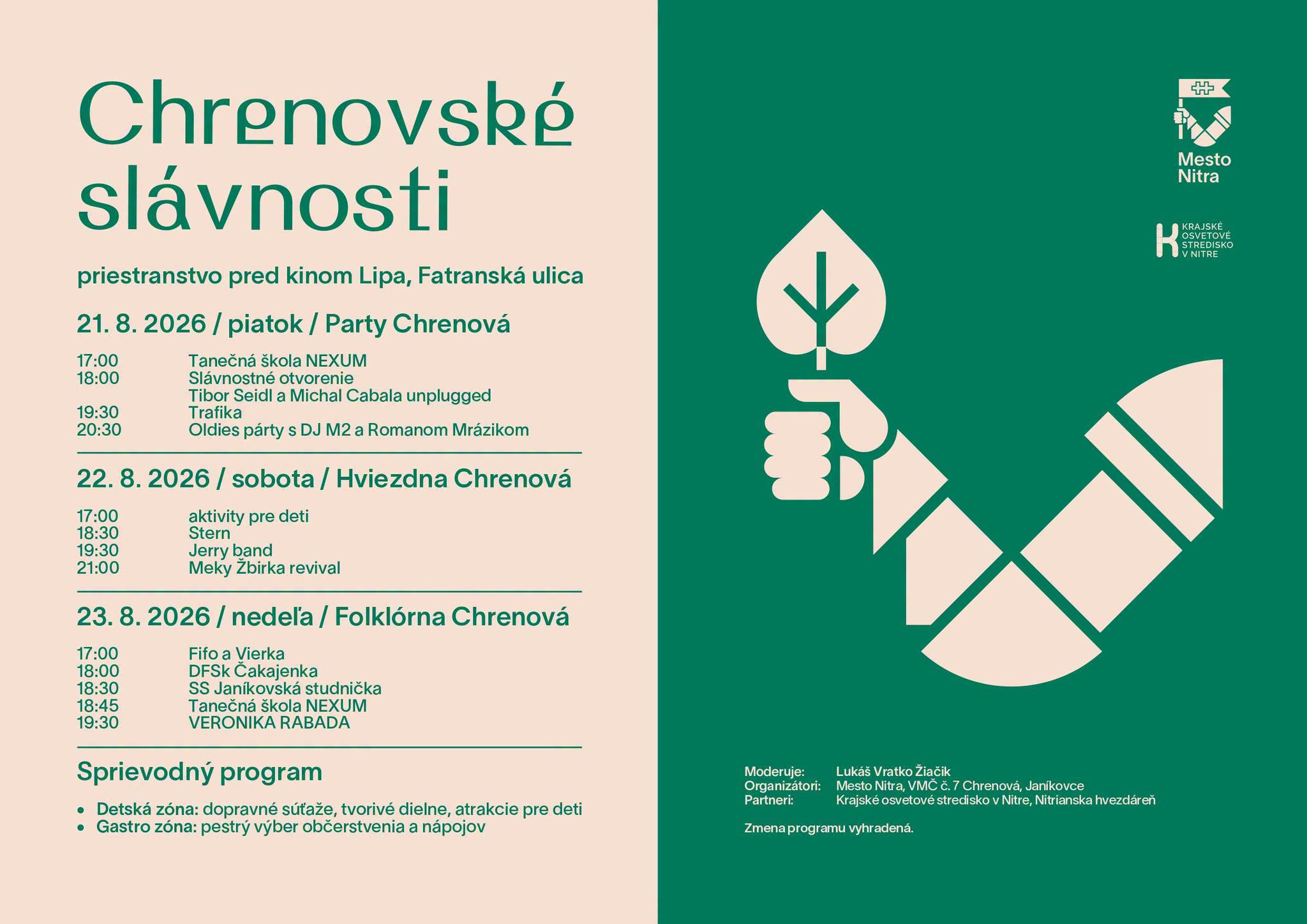 Chrenovské slávnosti 2026 Nitra