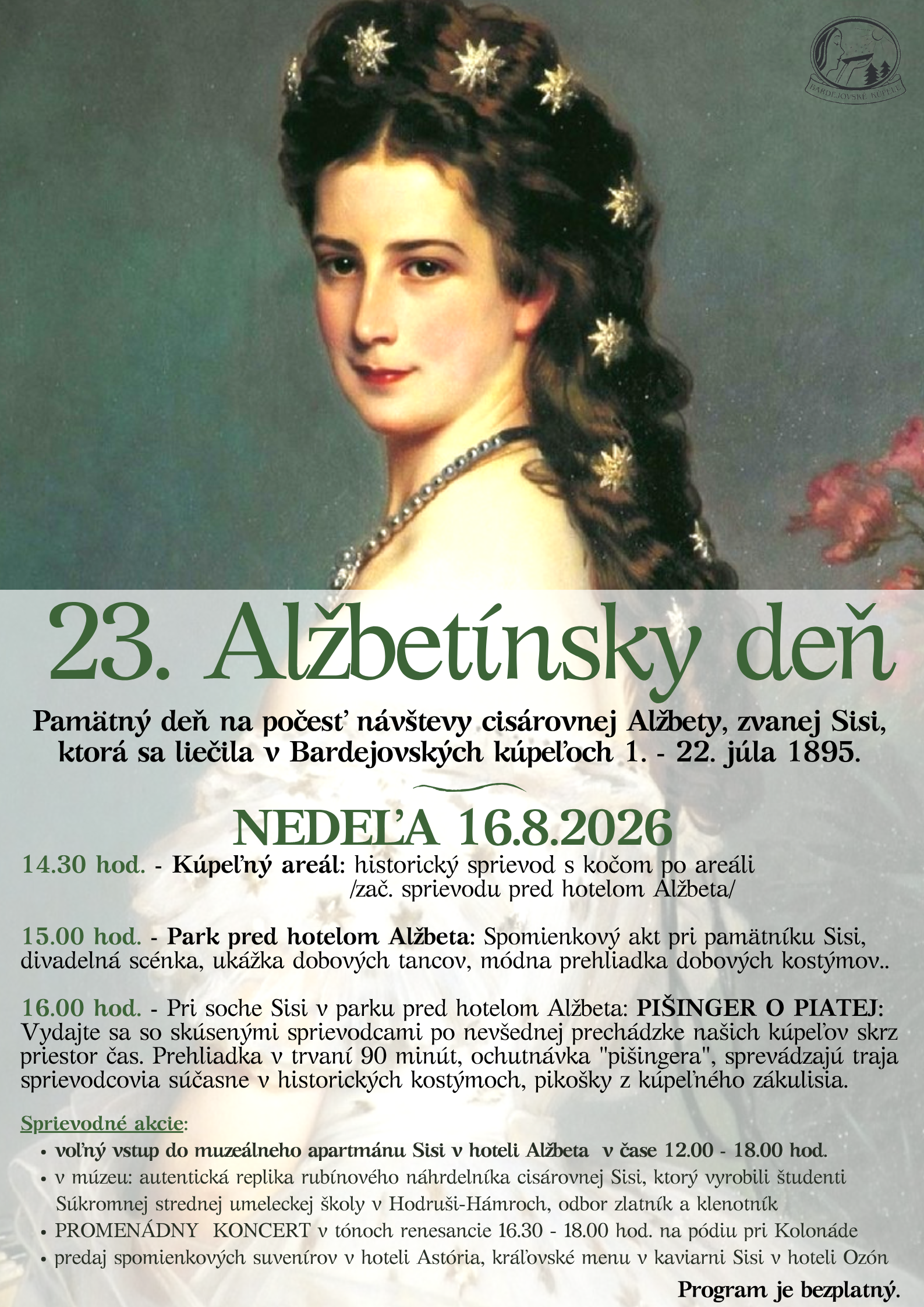 23. Alžbetínsky deň 2026 Bardejov