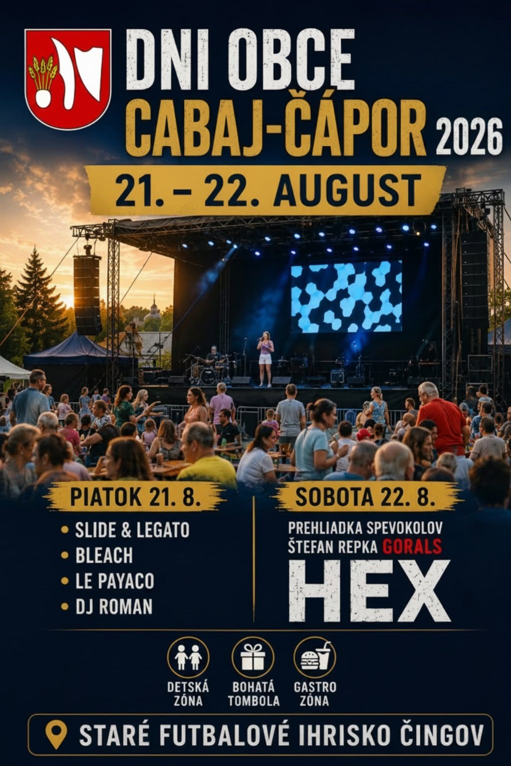 Dni obce Cabaj-Čápor 2026