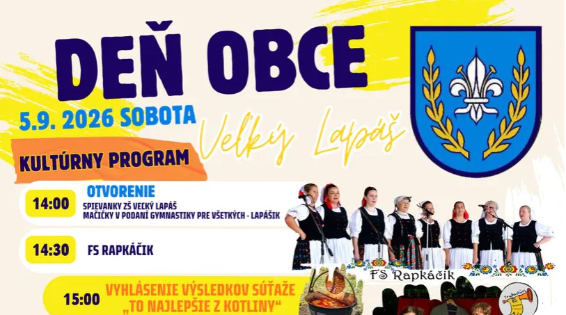 Deň obce Veľký Lapáš 2026