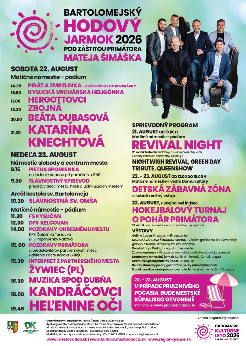 Bartolomejsk� hodov� jarmok 2026 �adca