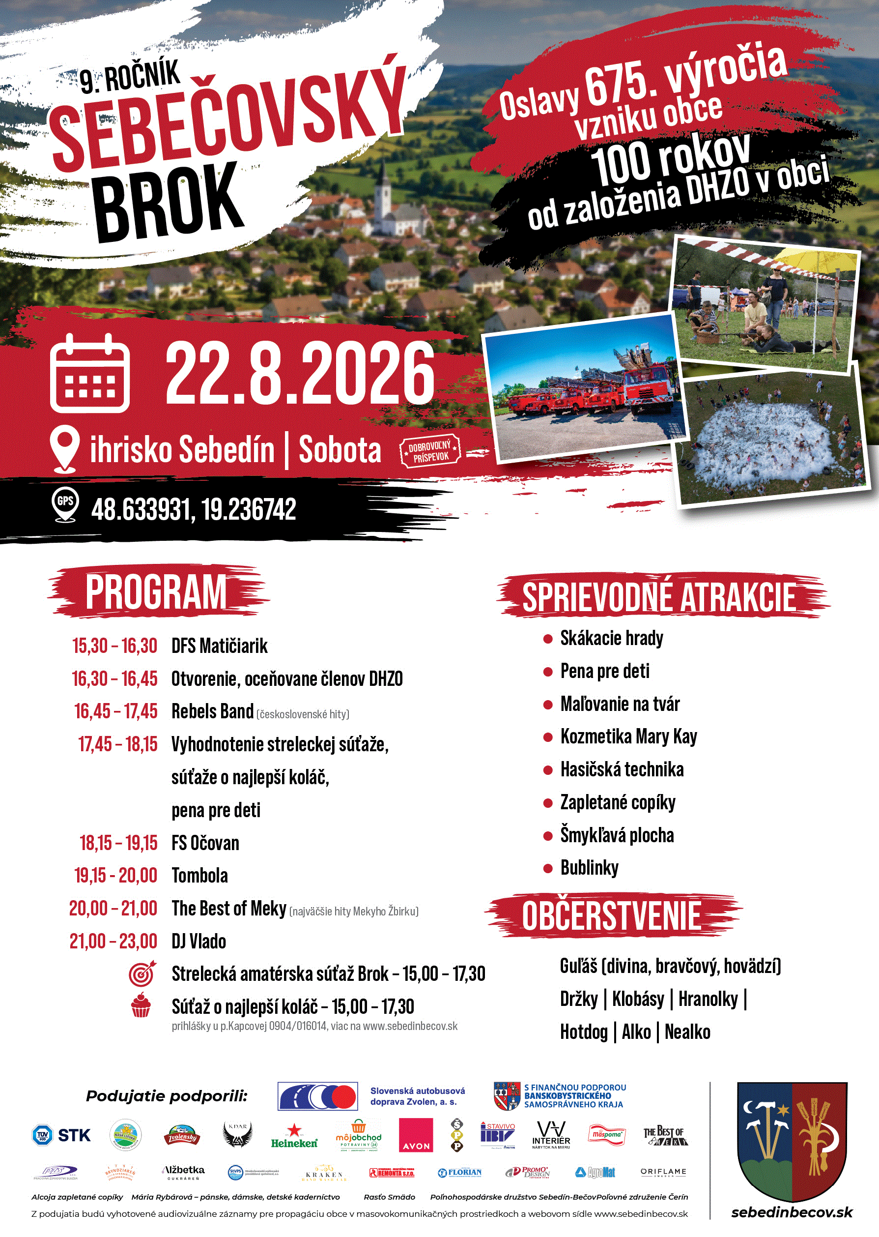 Sebečovský brok 2026 Sebedín - 9. ročník