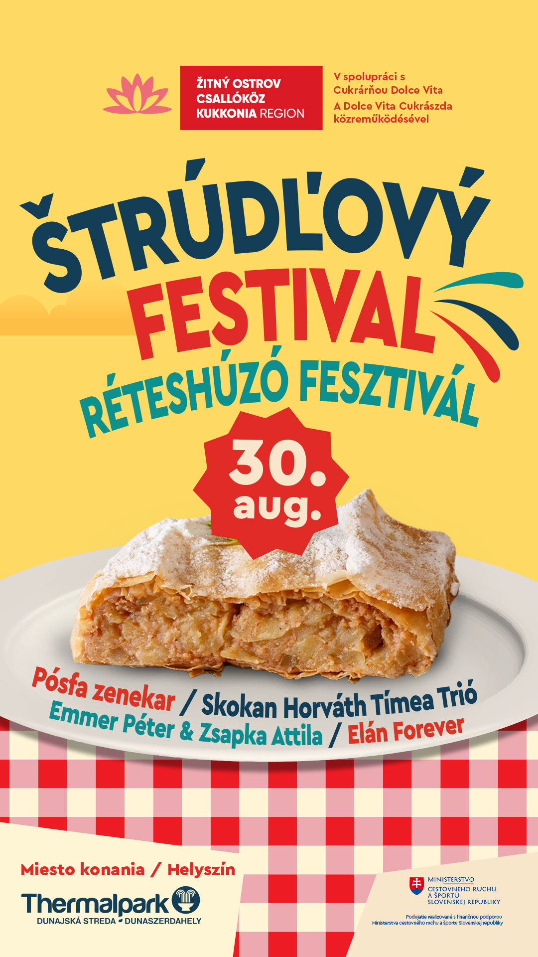 Štrúdľový Festival 2026 Dunajská Streda