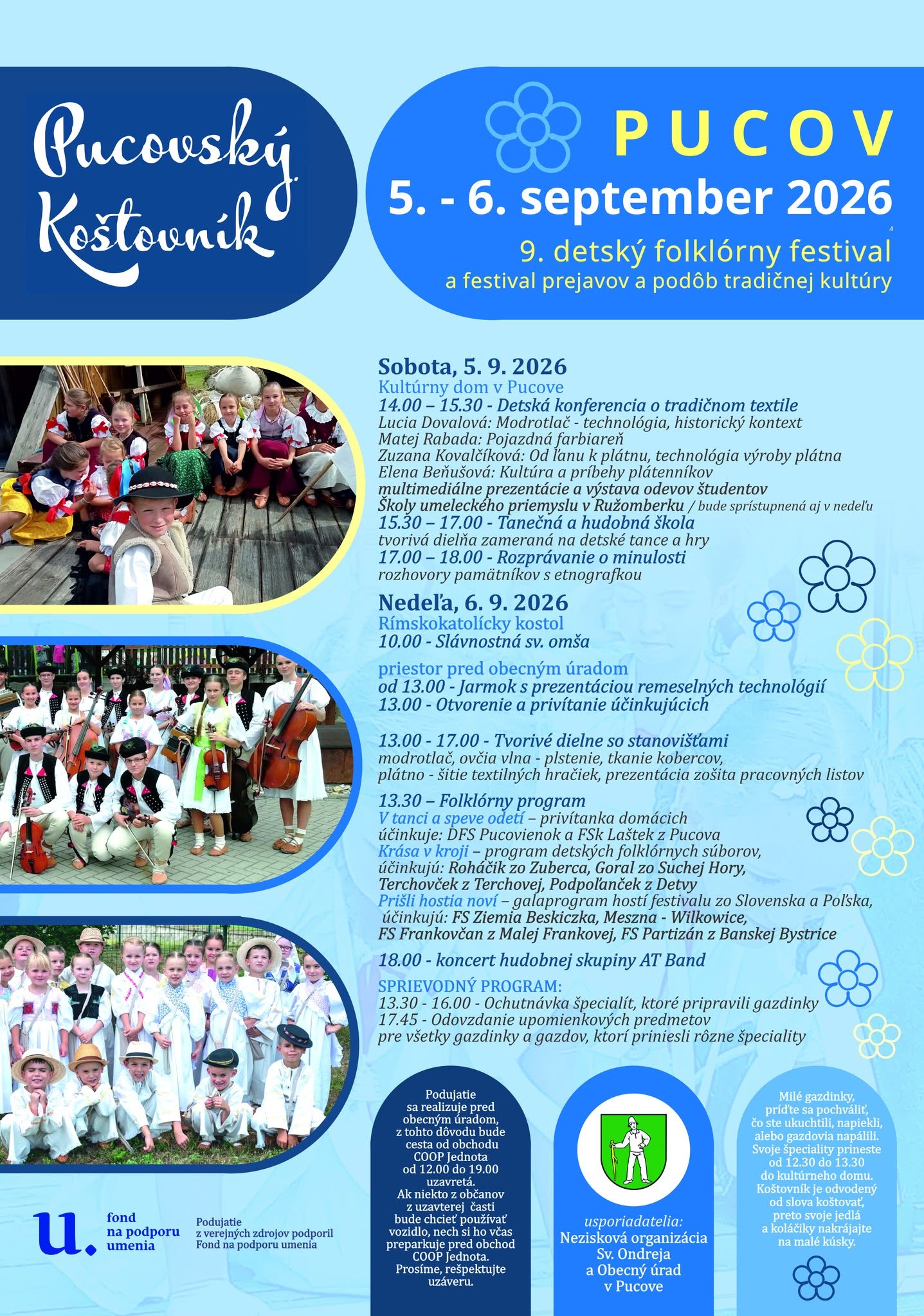 9. Pucovsk� ko�tovn�k 2026 Pucov - detsk� folkl�rny festival