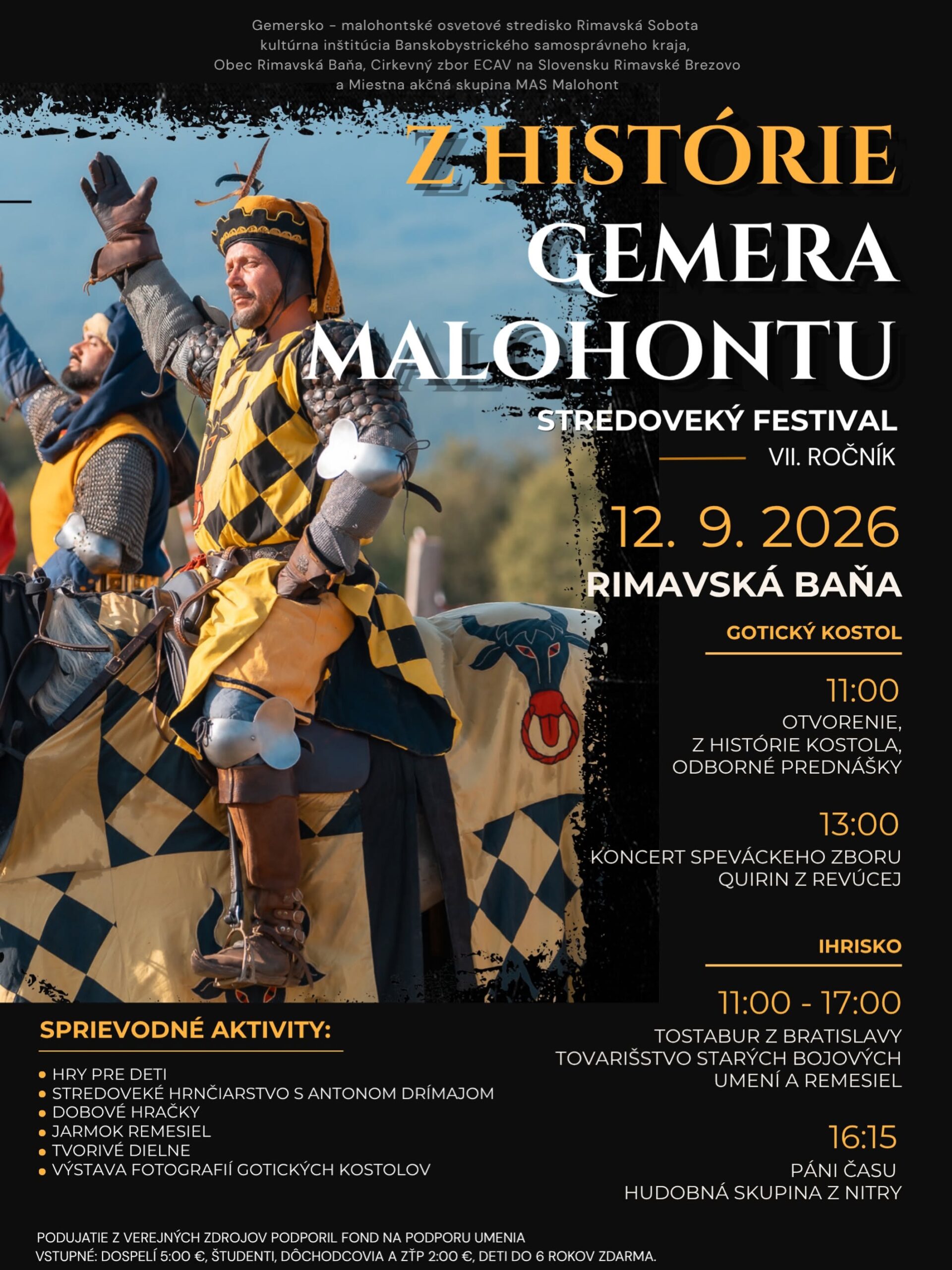 �Z hist�rie Gemera � Malohontu� Stredovek� festival 2026 Rimavsk� Ba�a - 7. ro�n�k