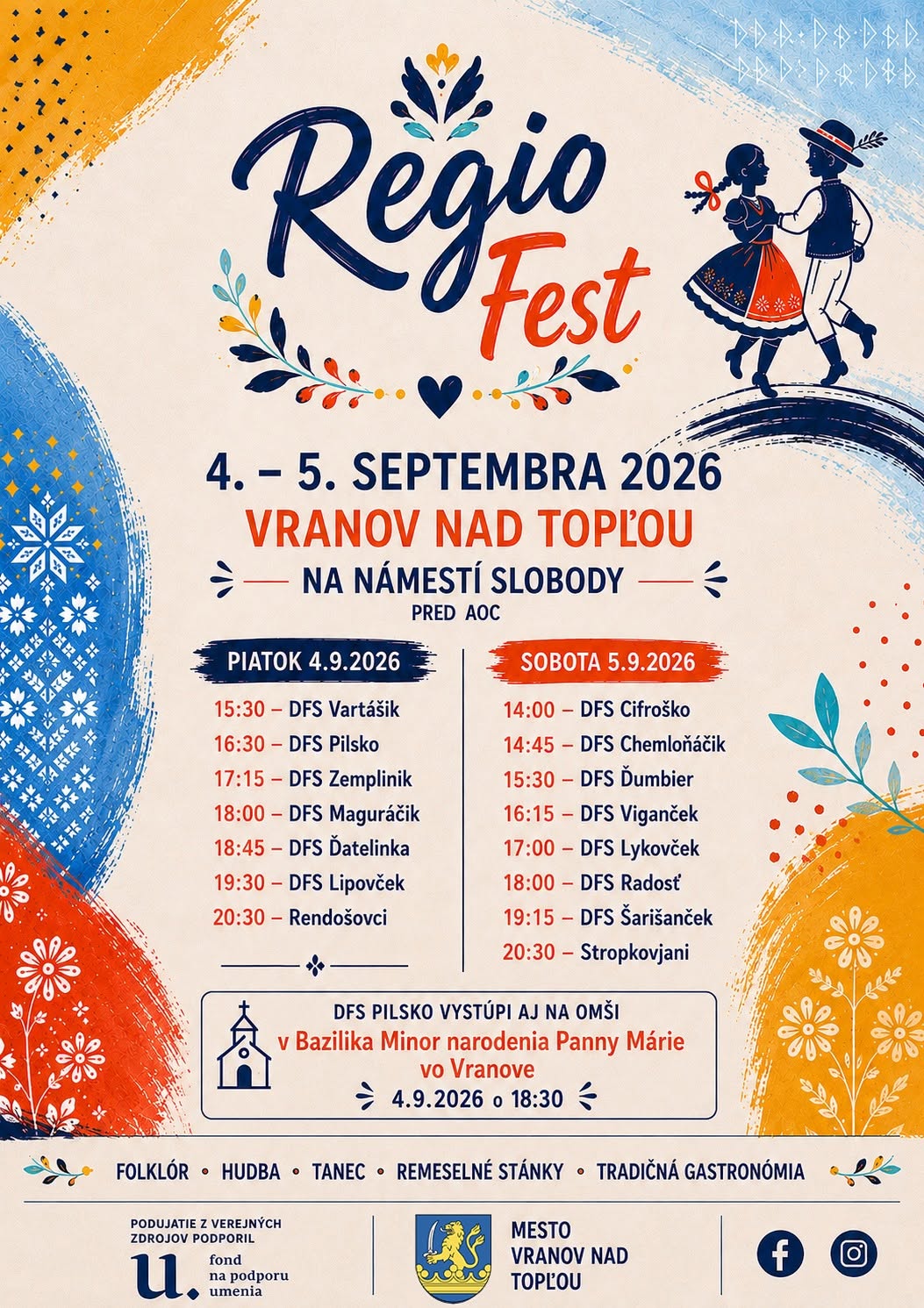 RegioFest 2026 Vranov nad Top�ou - 1. ro�n�k