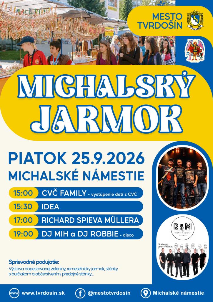 Michalsk� jarmok 2026 Tvrdo��n 