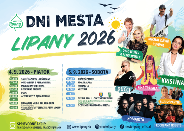 Dni mesta 2026 Lipany