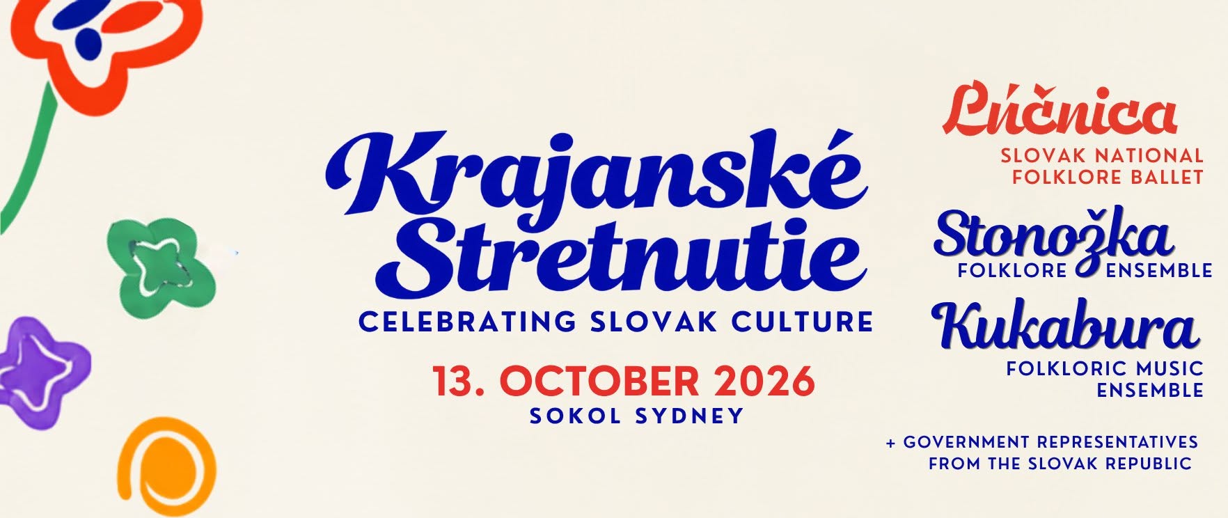 Krajanské stretnutie 2026 Sydney - špeciálna oslava slovenskej kultúry