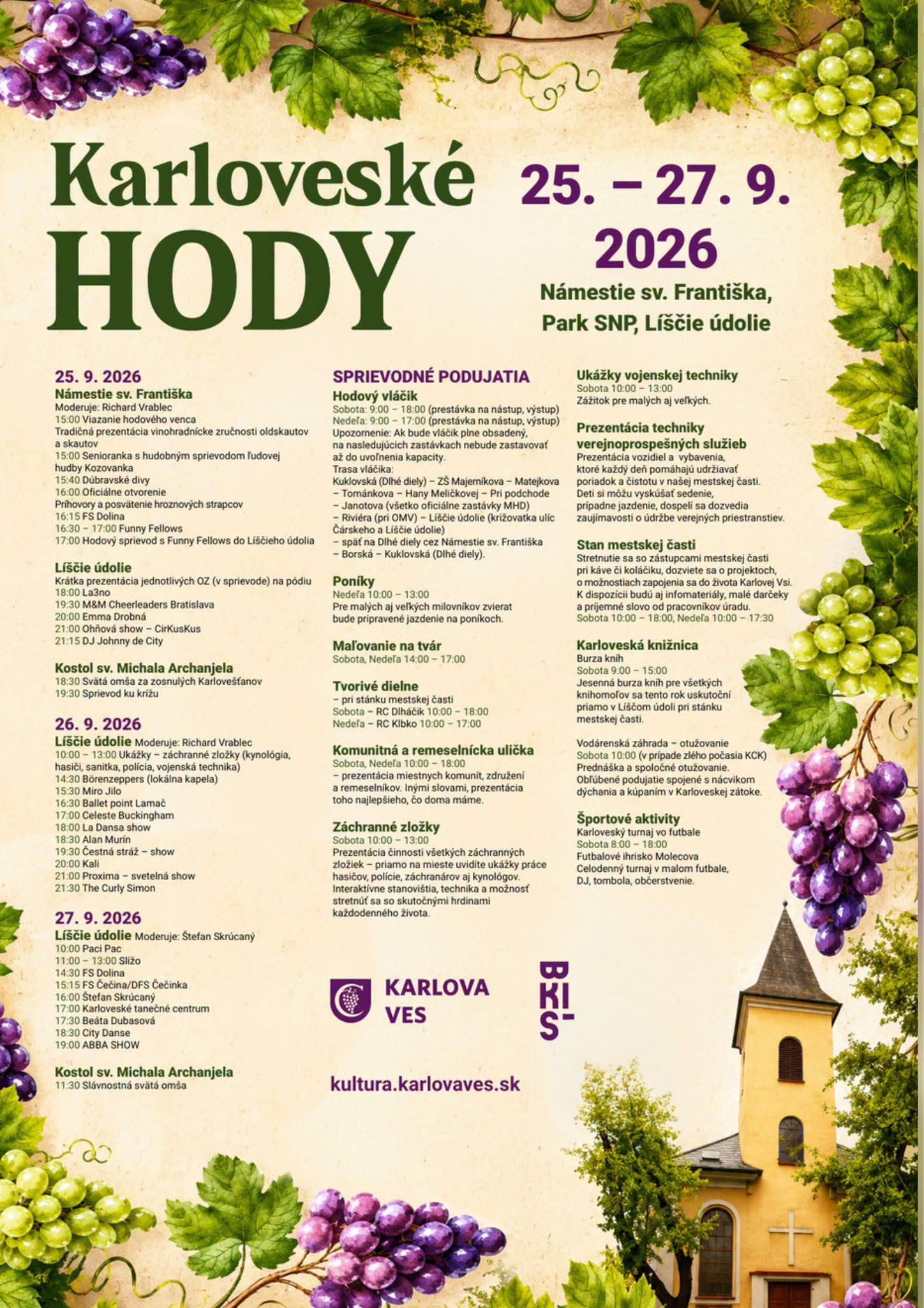 Karloveské hody 2026 Karlova Ves
