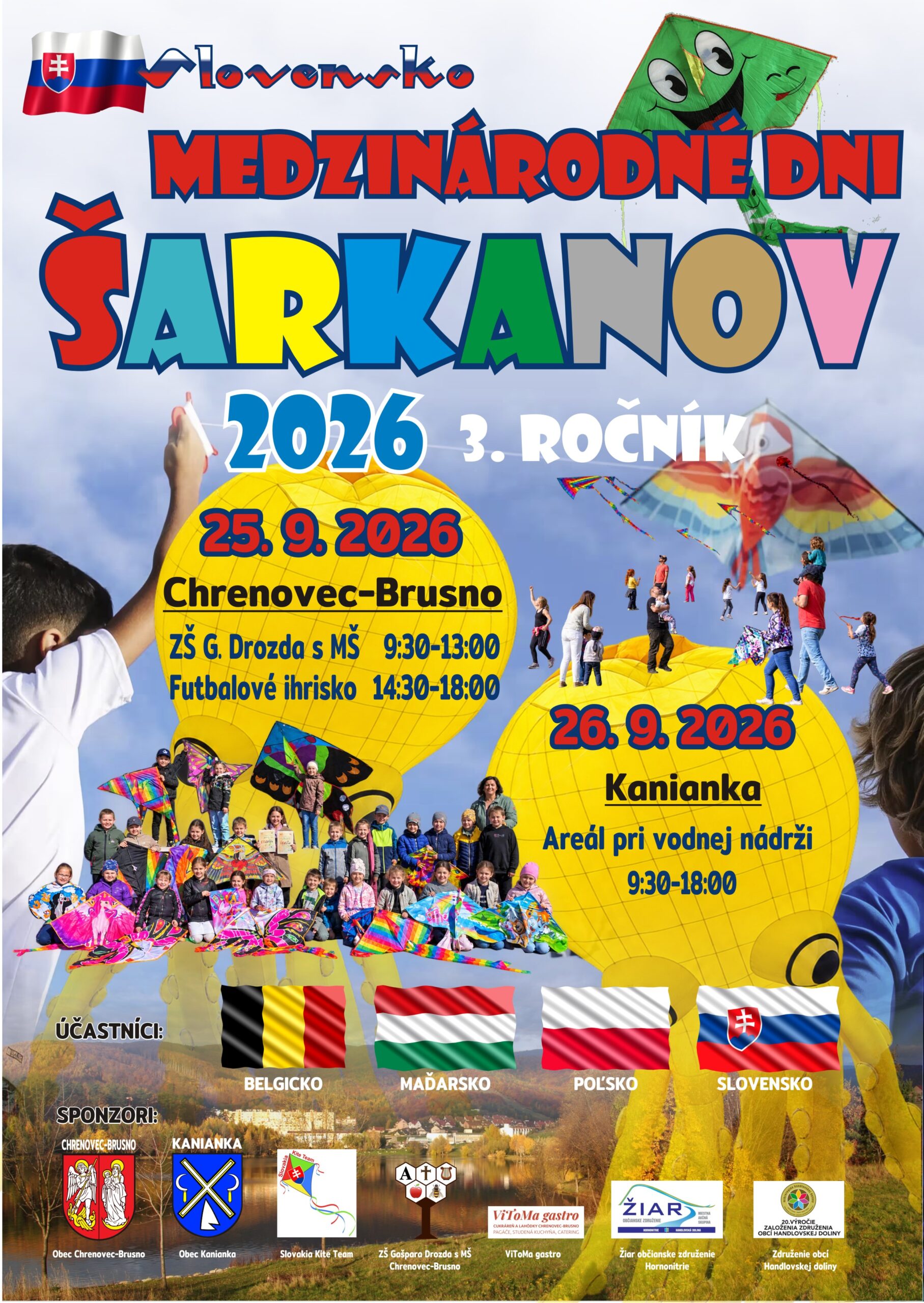 Medzinárodný deň šarkanov 2026 Kanianka