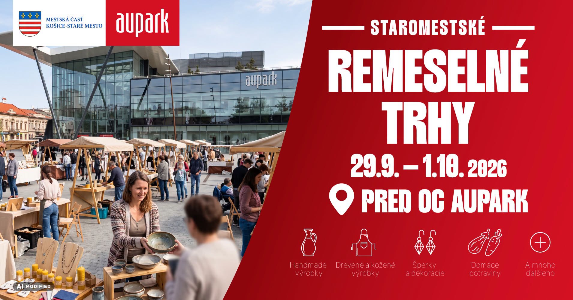 Staromestské remeselné trhy 2026 Košice