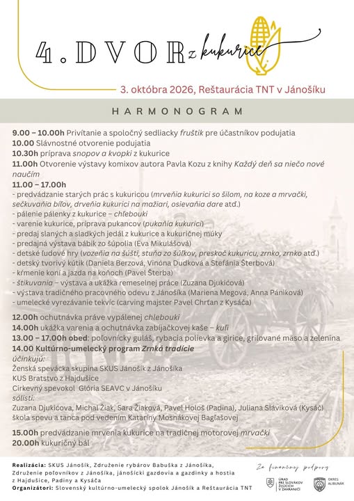 4. Dvor z kukurice 2026 Jánošík