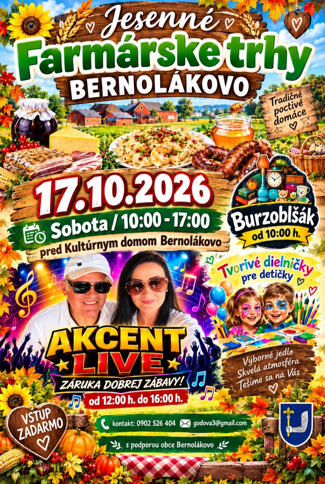 Farmárske trhy Bernolákovo 2026