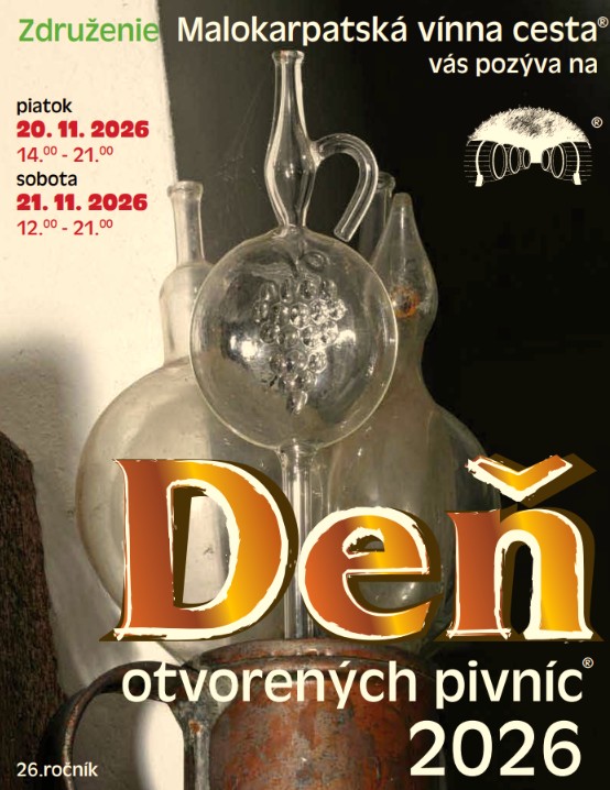Deň otvorených pivníc® 2026 - 26. ročník Malokarpatskej vínnej cesty