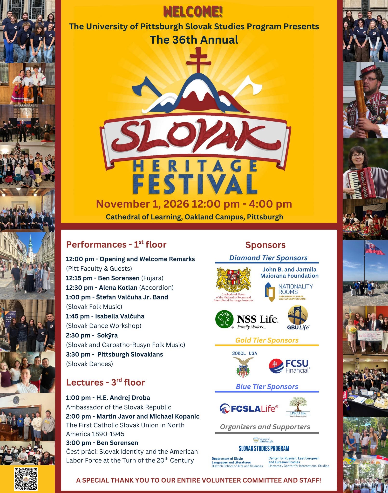 36th Annual Slovak Heritage Festival / 36. Festival slovenského dedičstva 2026 Pittsburgh