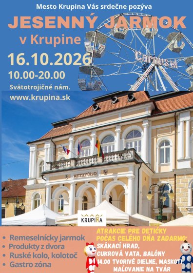 Jesenn� jarmok 2026 Krupina