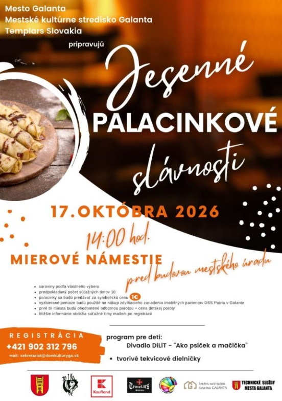 Jesenné palacinkové slávnosti 2026 Galanta