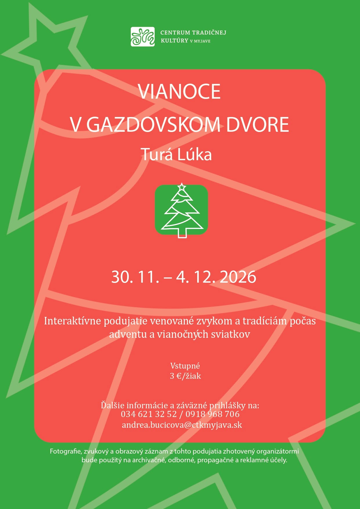 Vianoce v Gazdovskom dvore 2026 Tur� l�ka