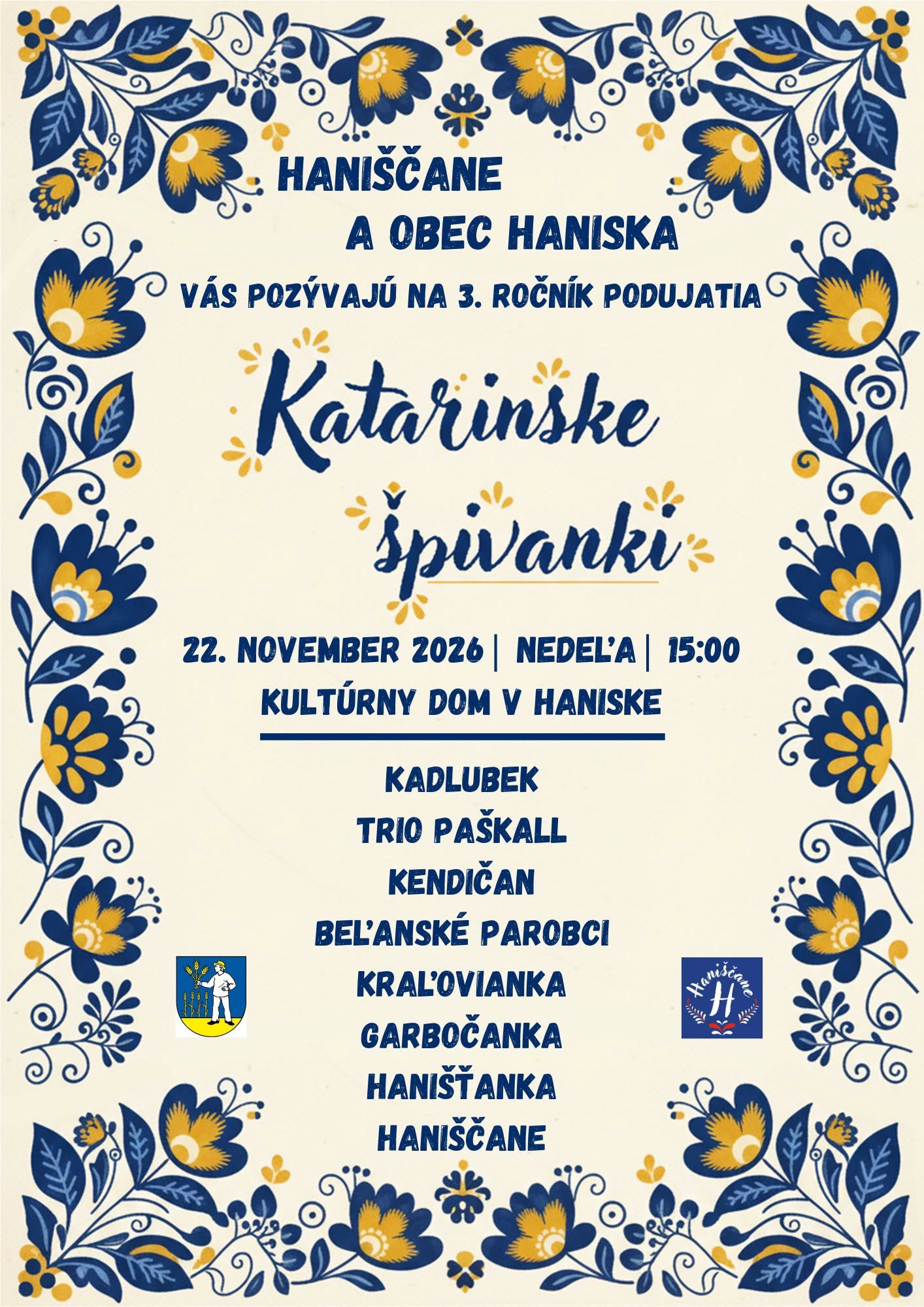 Katarinske špivanky 2026 Haniska