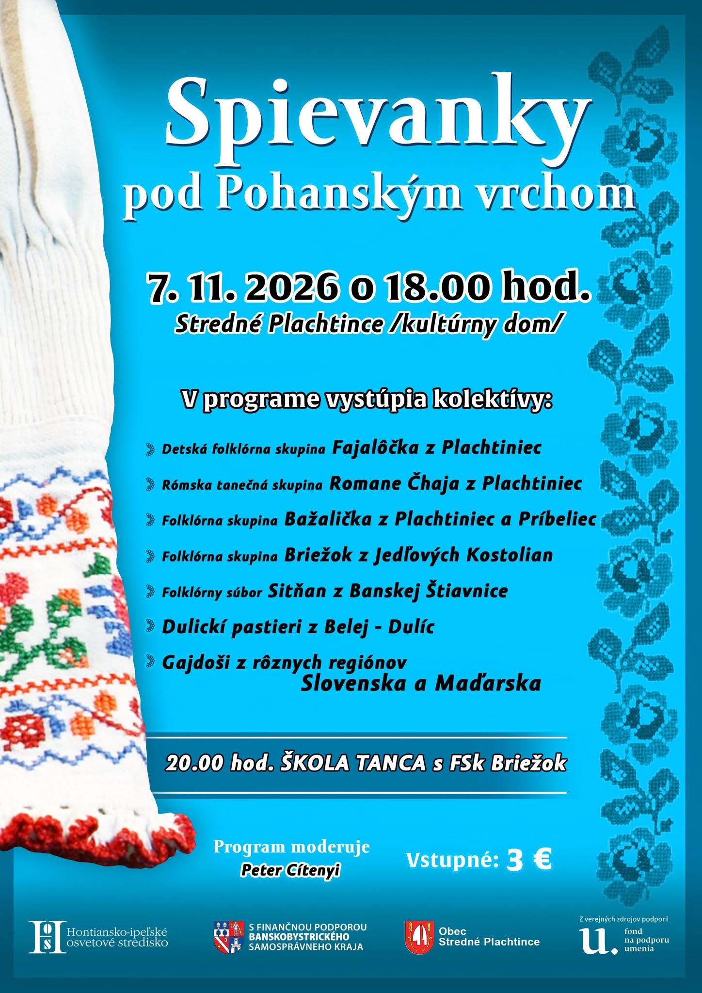 Spievanky pod Pohanským vrchom 2026 Stredné Plachtince - 29. ročn