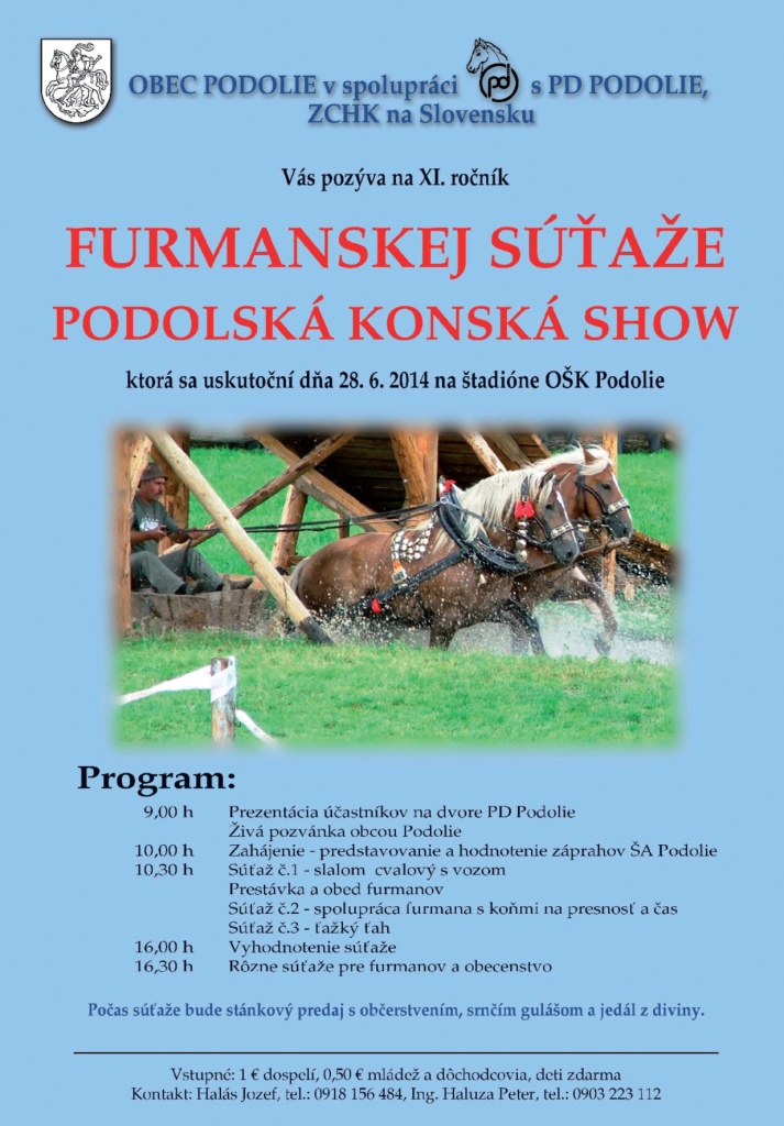 Podolská konská show Podolie 2014 - XI. ročník