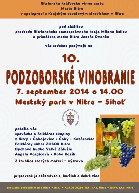 X. Podzoborské vinobranie Nitra 2014
