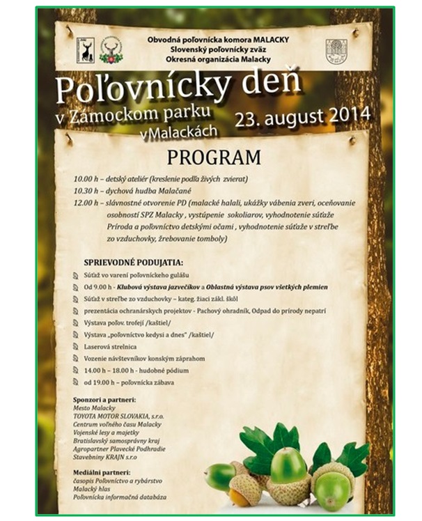 Poľovnícky deň Malacky 2014 - 3. ročník